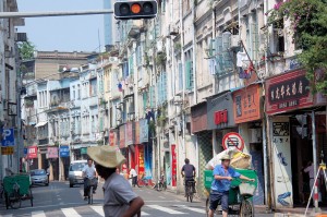 Straßenzug in Xiamen