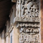 Steinarbeit am Anwesen des Qing-Beamten