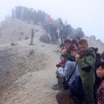 Ingo mit Gipfelplakette