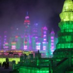 Blick auf den Eispalast