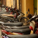 Motorräder - dicht an dicht